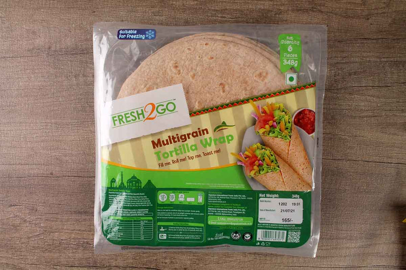 fresh 2go multigrain tortilla wrap 348