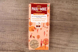 paul and mike sichuan pepper & orange peel 64% vegan dark chocolate 68