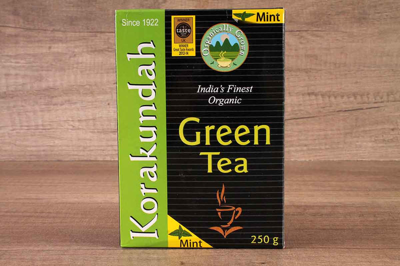 KORAKUNDAH MINT GREEN TEA LEAF 250 GM