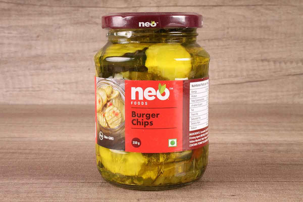 neo foods burger chips 350