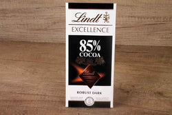 LINDT EXCELLENCE 85% COCOA ROBUST DARK CHOCOLATE 100