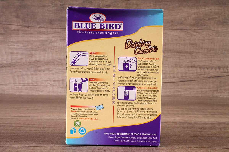 blue bird drinking chocolate 100