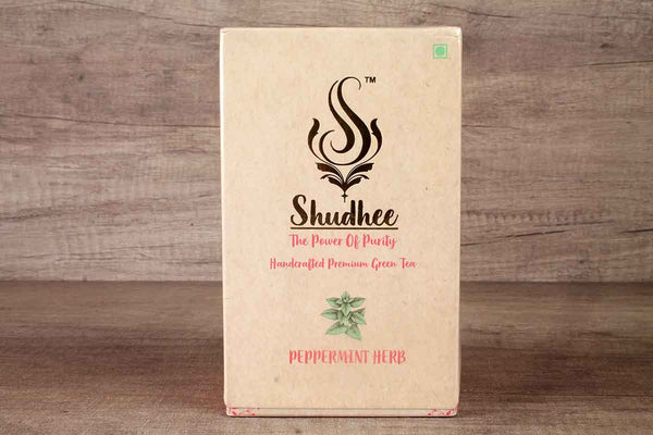 shudhee peppermint herb green tea 16 ba
