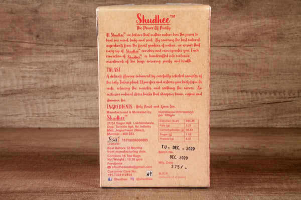shudhee tulasi green tea 16 ba