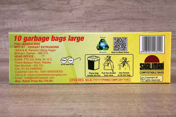 SHALIMAR ECO LARGE GARBAGE BAG 10 PIECES