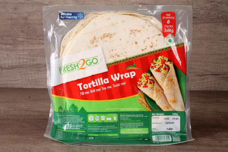 fresh 2go  tortilla wrap 348