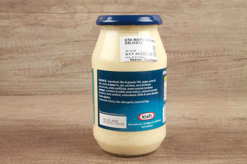 kraft mayonnaise cremosa e delicata 465