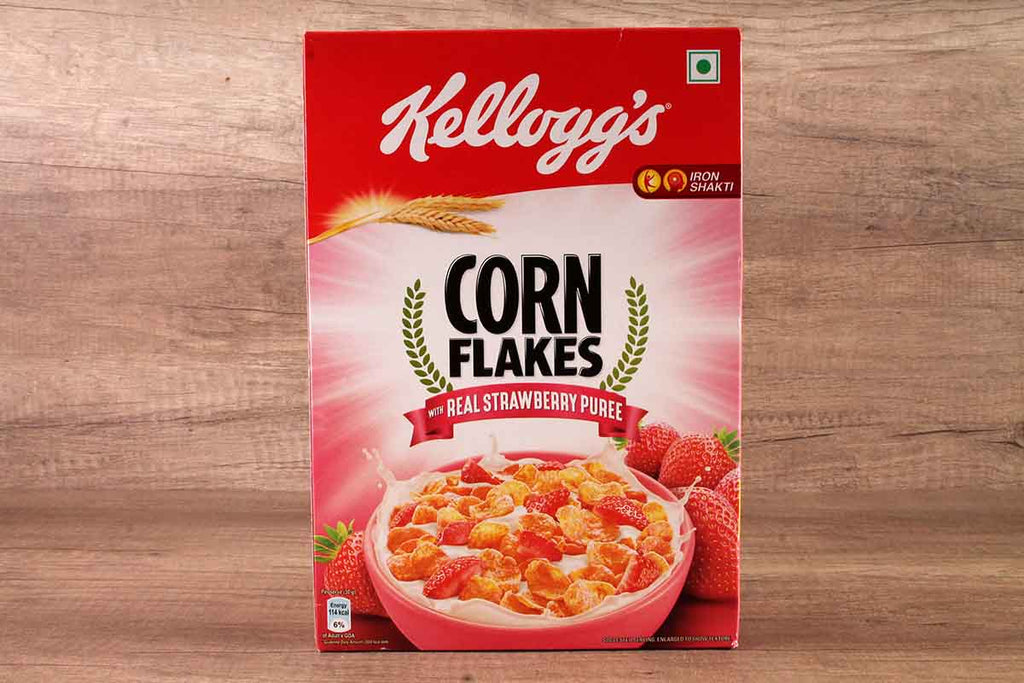 Kellogg's® Corn Flakes Real Strawberry Puree Low-Fat Cereal