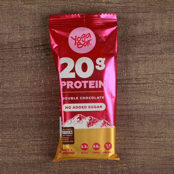 yoga bar 20g protein double chocolate no added sugar 70 – neelamfoodland-mum
