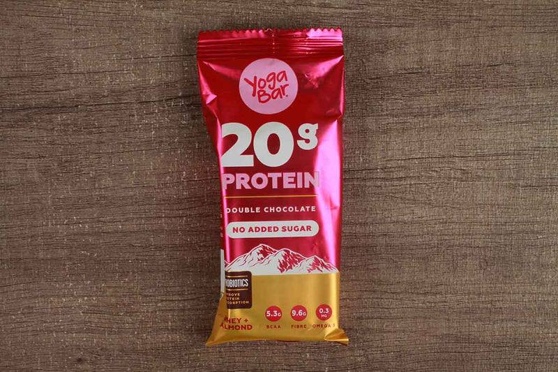 yoga bar 20g protein double chocolate no added sugar 70