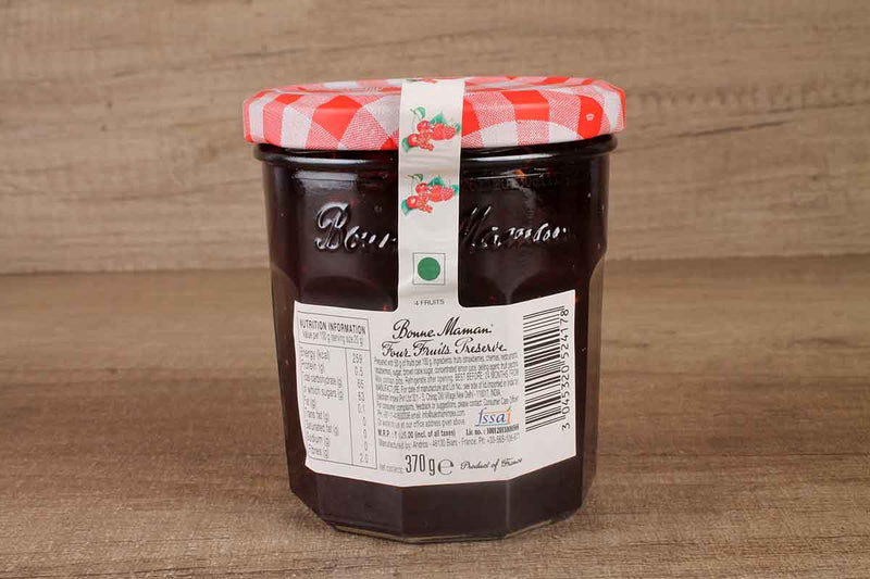 BONNE MAMAN FOUR FRUITS PRESERVE JAM 370