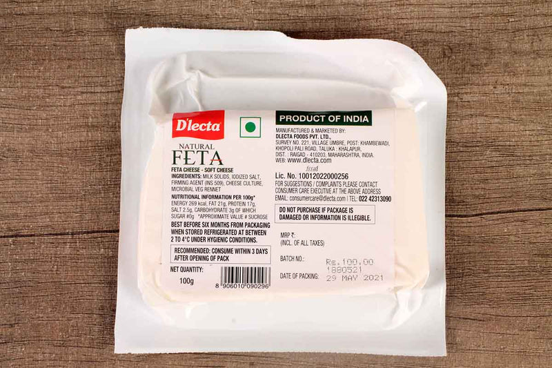 DLECTA NATURAL FETA SALAD CHEESE 100