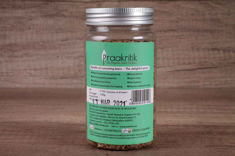 PRAAKRITIK ORGANIC JEERA 100