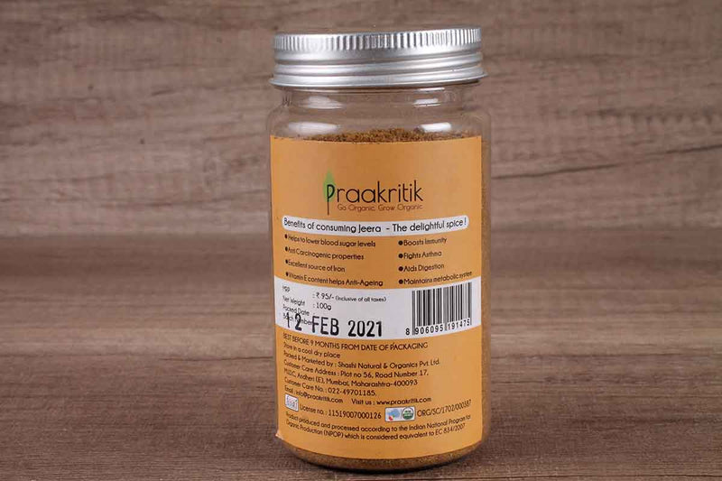 PRAAKRITIK ORGANIC JEERA POWDER 100