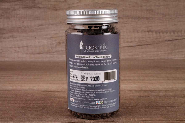 praakritik organic black pepper 100 gm