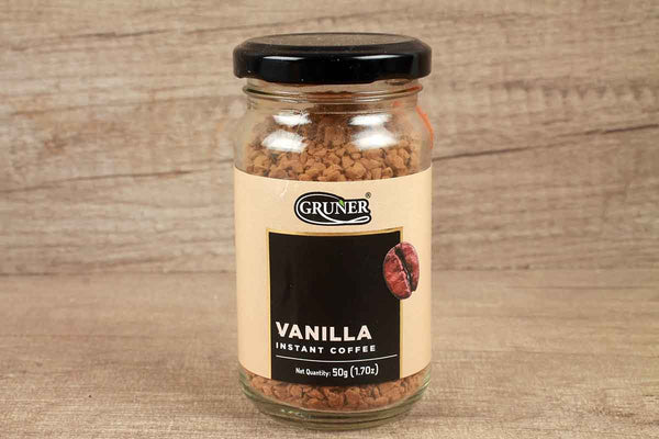 gruner vanilla instant coffee 50