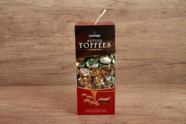 sapphire butter toffees assorted 375