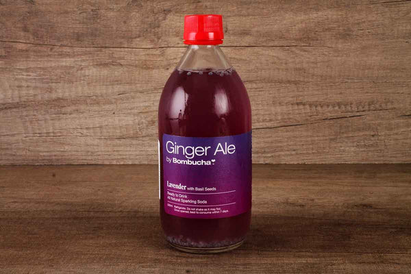 bombucha ginger ale lavender with basil seeds drink 500 ml