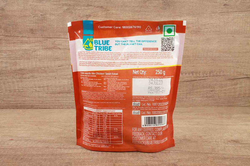 BLUE TRIBE SEEKH KEBAB PLANT BASED CHICKEN 250