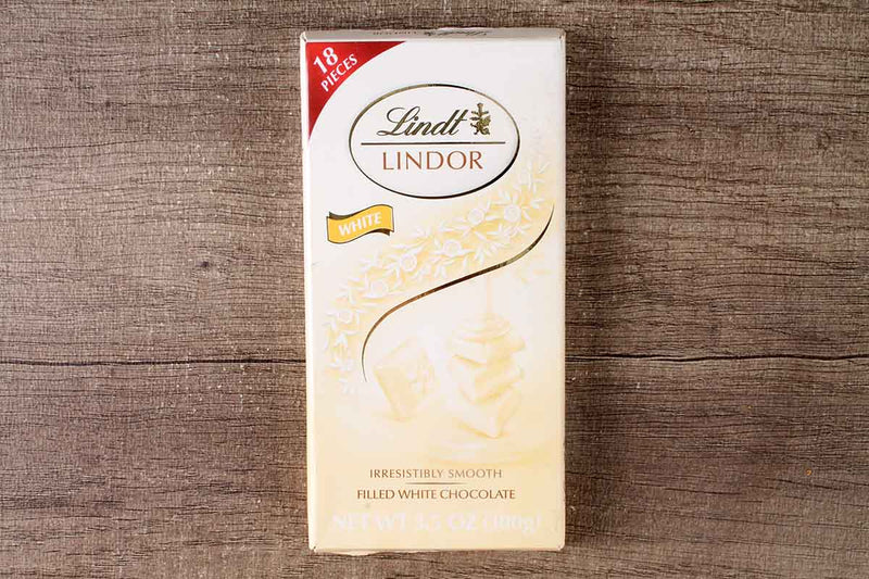 LINDT LINDOR IRRESISTIBLY SMOOTH WHITE CHOCOLATE 100