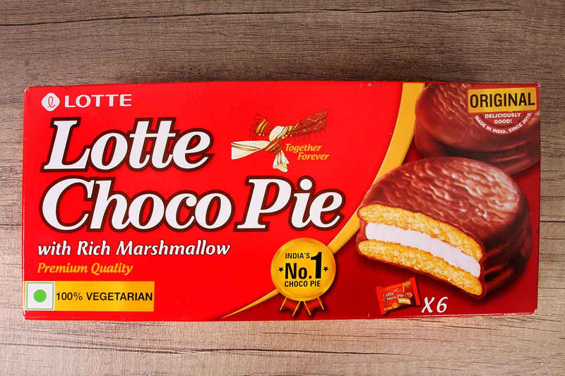 lotte choco pie with rich marshmallow 168