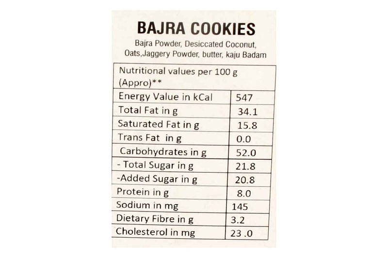 healthy gluteen free bajra cookies 200