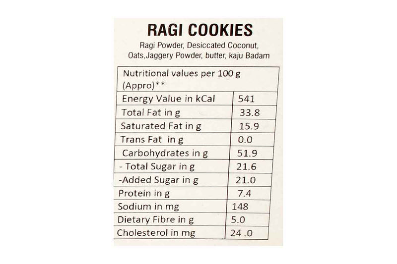 HEALTHY GLUTEEN FREE RAGI COOKIES 200