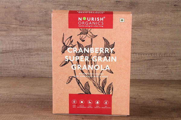 NOURISH ORGANICS CRANBERRY SUPER GRAIN GRANOLA 270