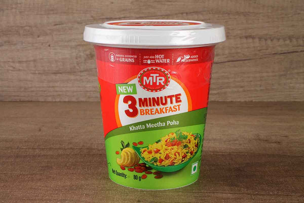 MTR 3 MINUTE BREAKFAST KHATTA MEETHA POHA 80