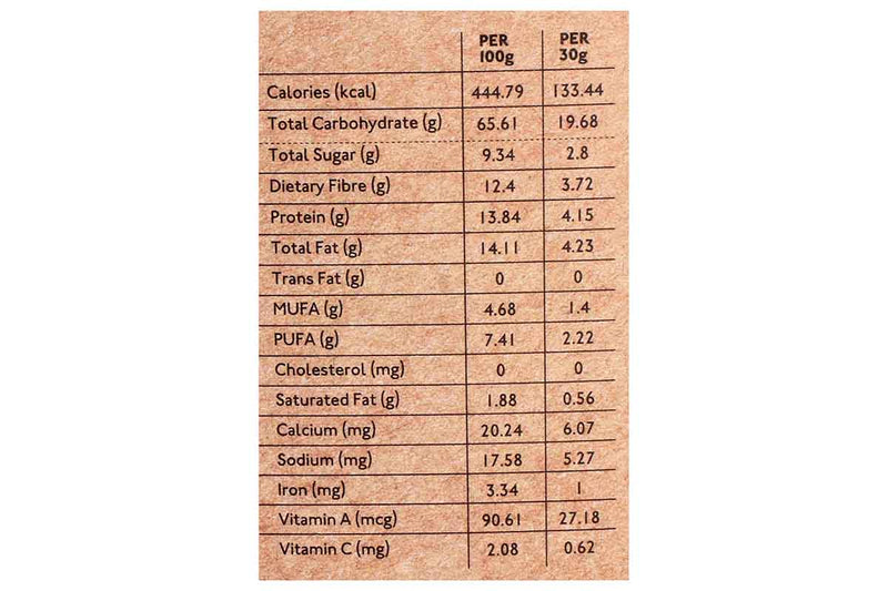 nourish organics honey crunch muesli 300