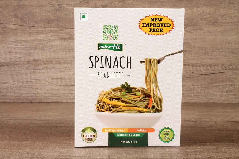 NUTRA HI GLUTEN FREE SPINACH SPAGHETTI 114