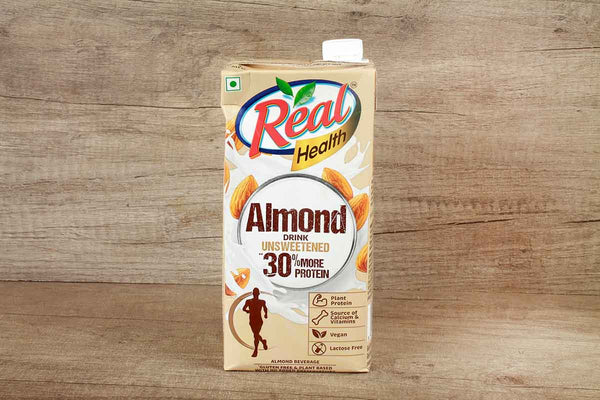 REAL HEALTH ALMOND DRINK UNSWEETENED 1 LTR