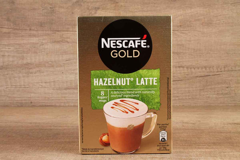 nescafe gold hazelnut latte coffe 136