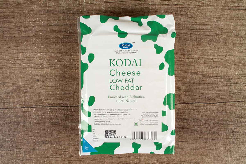 KODAI LOW FAT CHEDDAR CHEESE 200