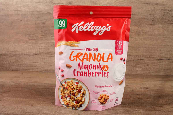 kelloggs crunchy granola almonds & cranberries 140