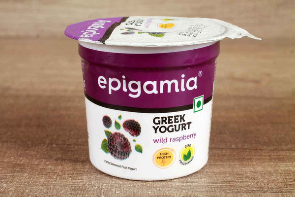 epigamia greek yoghurt wild raspberry 85