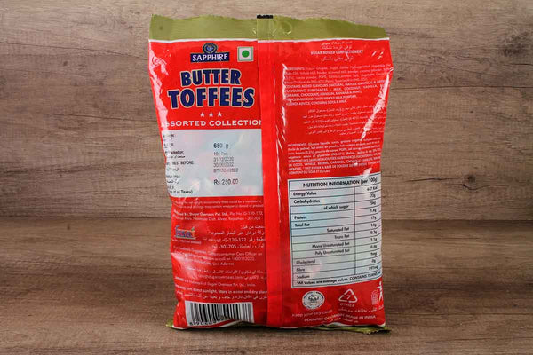 sapphire butter toffees assorted 650