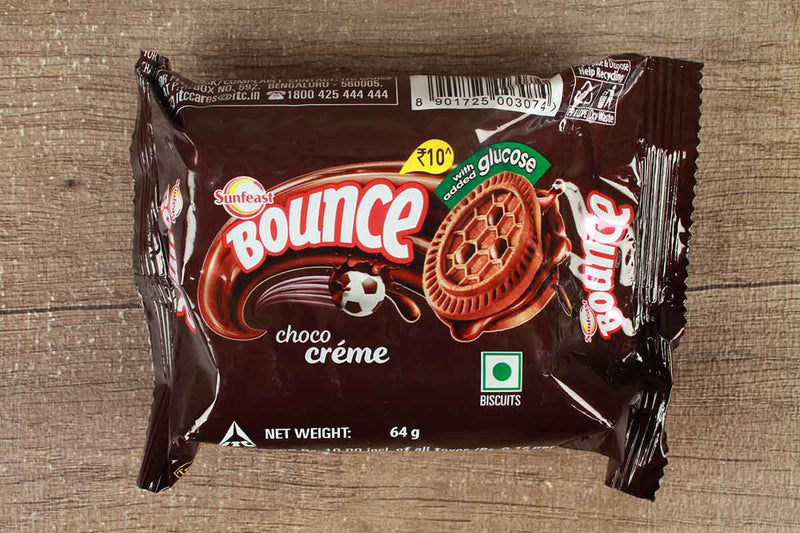 SUNFEAST BOUNCE CHOCO CREME BISCUITS 64