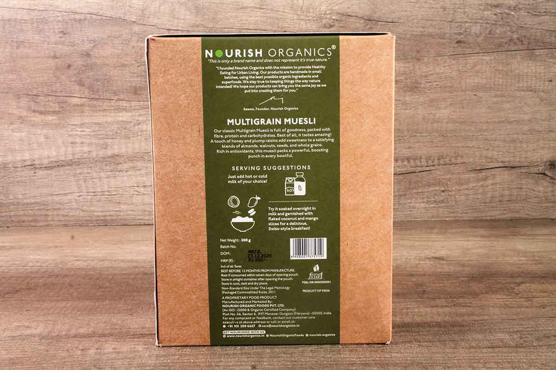 NOURISH ORGANIC MULTIGRAIN MUESLI 300