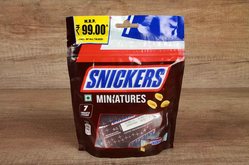 SNICKERS MINIATURES 7 TREATS INSIDE CHOCOLATE 84 GM