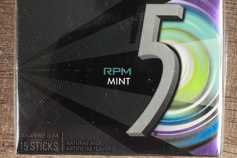 5 rpm mint sugarfree gum 15 sticks 37.5 gm