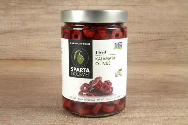 sparta gourmet kalamata olives sliced 580 gm