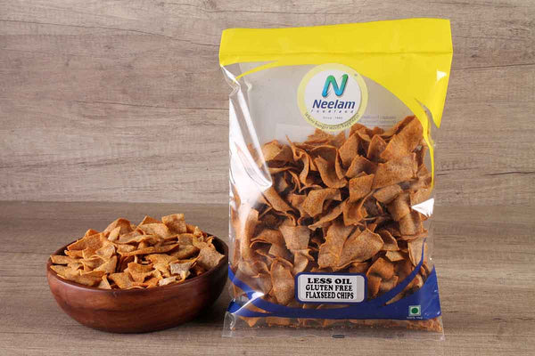 LESS OIL GLUTEN FREE FLAXSEED CHIPS 200