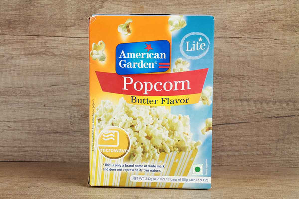 american garden butter popcorn lite 240 gm