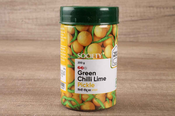 SOCIETY GREEN CHILLI LIME PICKLE 200