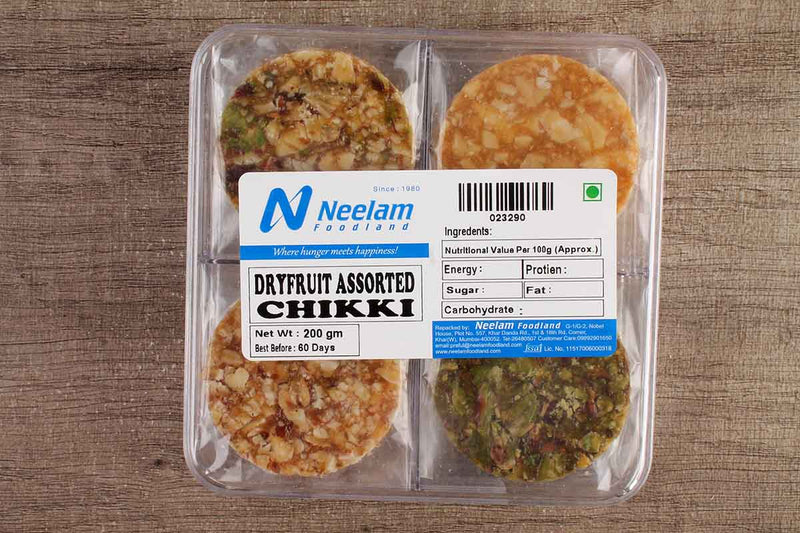 ASSORTED DRYFRUIT COIN CHIKKI 200