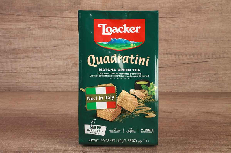 loacker matcha green tea wafer biscuit 110