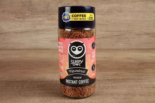 SLEEPY OWL HAZELNUT INSTANT COFFEE 100