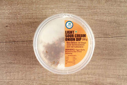 LIGHT SOUR CREAM ONION DIP 180